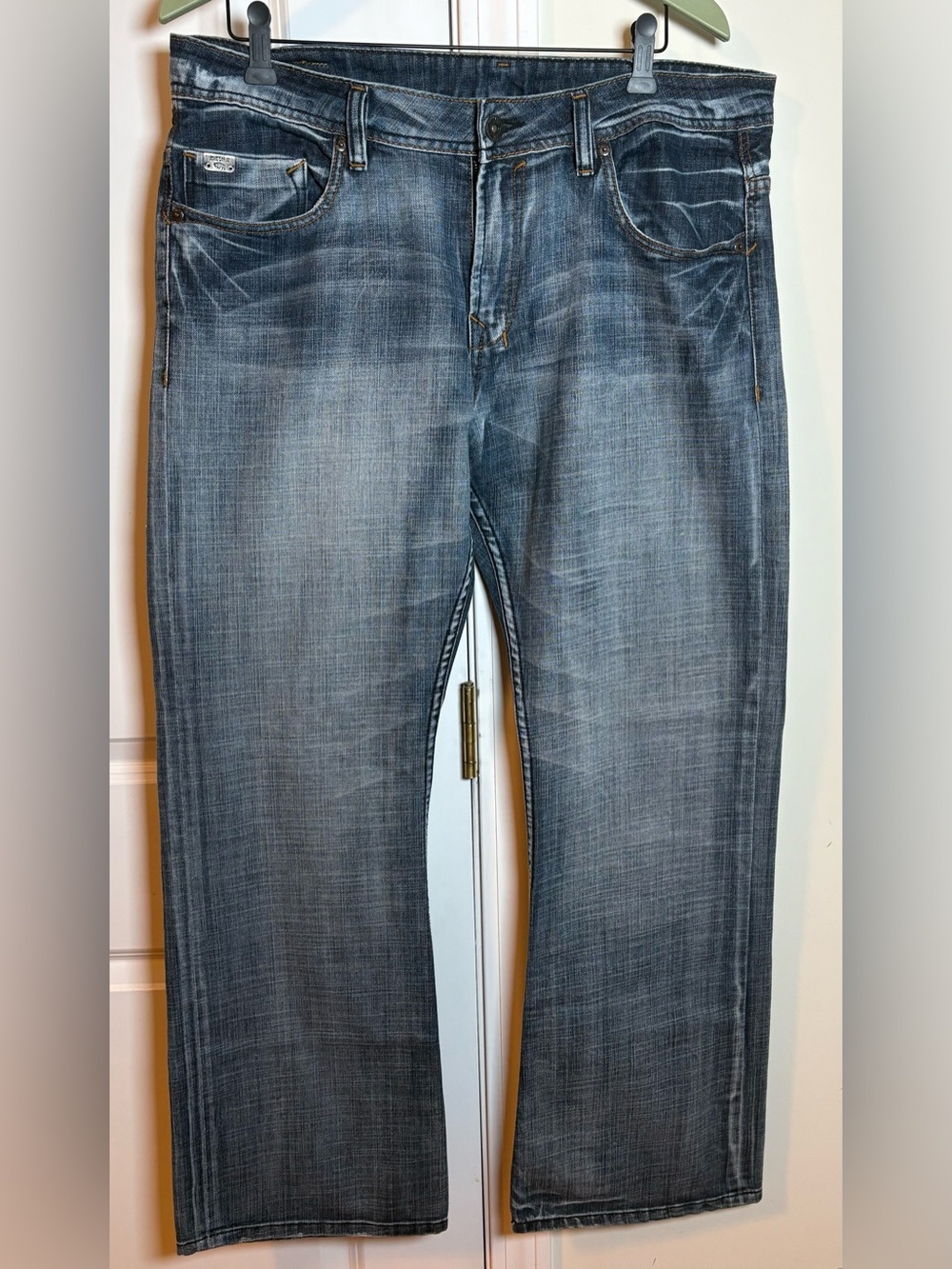 Buffalo David Bitton Men's Straight Jeans in Faded Blue 38x30